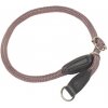 Nastaviteľný nylonový obojok pre psy s celkovou dĺžkou 40cm Nobby Fun Royal XS-S v šedej farbe