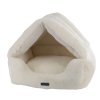 Plyšový Pelech pre psy a mačky v tvare domčeku Nobby Sora 52cm béžová