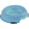 Kvalitná transparentná plastová miska pre psy a mačky na vodu a krmivo od Nobby s objemom 1l modrá