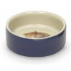 Malá keramická miska pre hlodavce s lesklou glazúrou a obrázkom škrečka na dne Nobby Hamster modrá