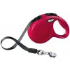 Samonavíjacie vodítko pre psy pre psov do 50kg Flexi New Classic L páska 8m v červenej farbe