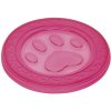 Zábavná hračka pre psa na aportovanie a hádzanie z termoplastickej gumy Nobby Paw 22cm ružová