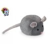 Plyšová hračka v tvare myšky pre mačky s pískajúcim zvukom Nobby o veľkosti 15cm
