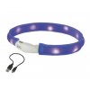 Svietiaci obojok pre psy s LED nabíjaním pre lepšiu viditeľnosť Nobby Visible L 70cm modrý
