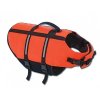 Reflexná záchranná plávajúca vesta pre psy Nobby v oranžovej farbe a veľkosti M
