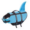 Plávacia vesta pre psy s dĺžkou chrbtu do 35 cm Nobby Sharki M svetlomodrá