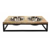 Nobby Elegant Diner 56 x 28 x 17 cm - 2 x 2800 ml: dvojmiska pre psy v elegantnom stojane