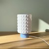 Stolní lampa KOBA nebesky modrá