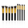 Sada 10 štětců na make-up černá