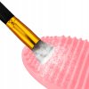 Silikonový čistič štětců růžový