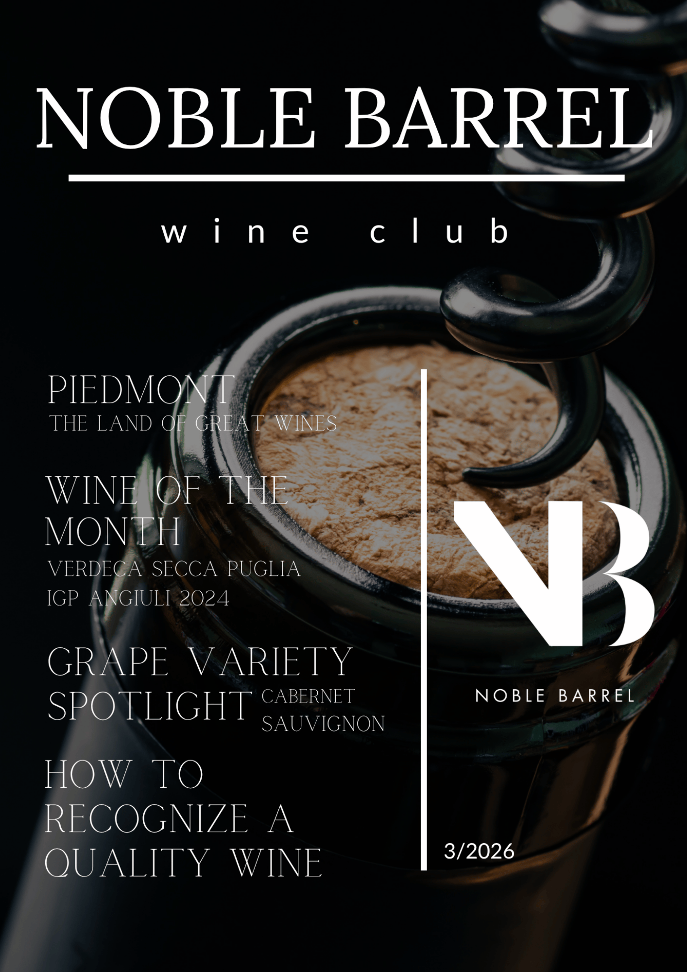 Noble Barrel Issue #3 — Piedmont, Cabernet Sauvignon & the Art of Recognizing Great Wine