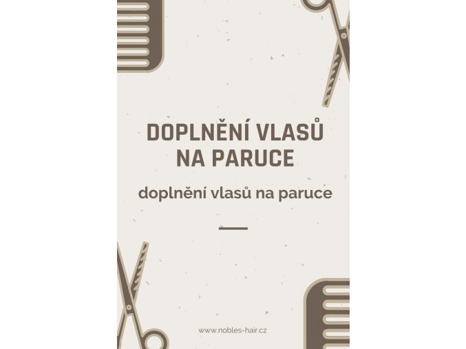 Doplnění vlasů na paruce