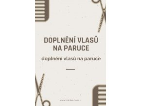 Doplnění vlasů na paruce