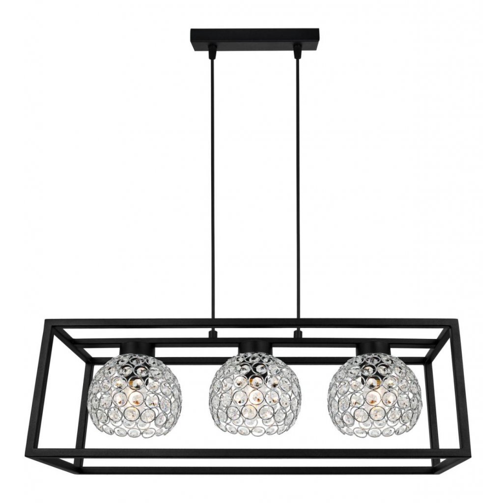 nowoczesna lampa wiszaca crystal cage kuliste klosze z krysztalkow