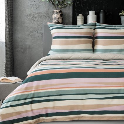 MAKOSATENOVÉ POVLEČENÍ ESPRIT04 200X220 CM, 2 KS 70X80 CM VZOROVANÉ