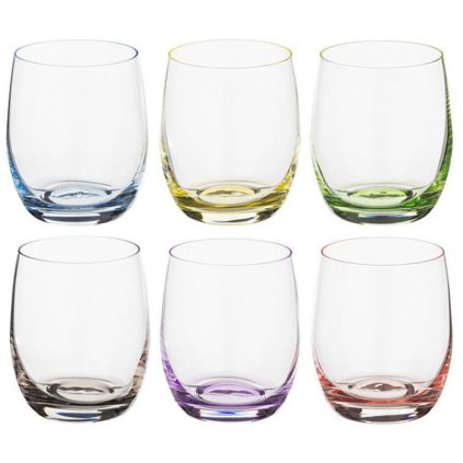 bohemia rainbow szklanka 300ml whisky kpl 6 szt