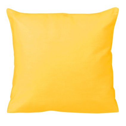 SATÉNOVÝ DEKORAČNÍ POVLAK NA POLŠTÁŘ SATYNLOVE 40X40 CM ŽLUTÁ