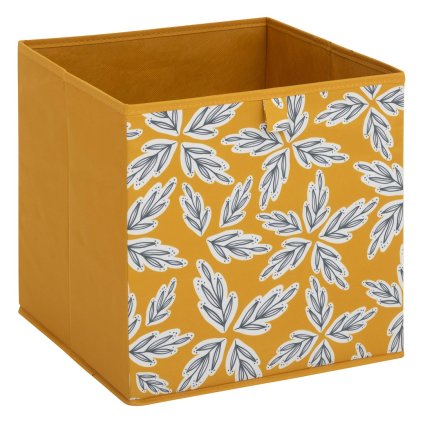 Úložný box Folia, 31x31x31 cm, žlutá