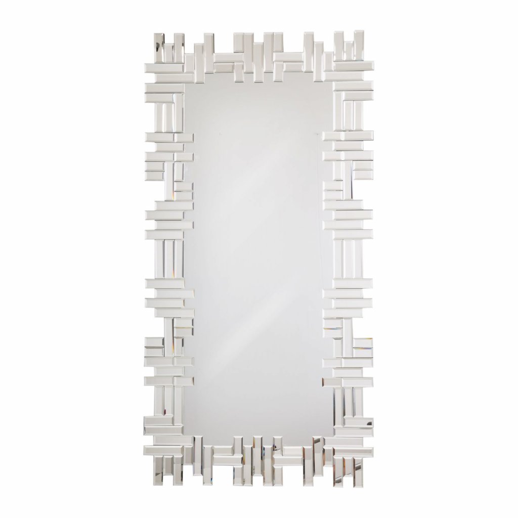 Zrkadlo v ozdobnom mozaikovom ráme zo zrkadlových prvkov