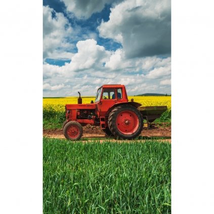 recznik przedszkolny dla dziecka 30x50 traktor