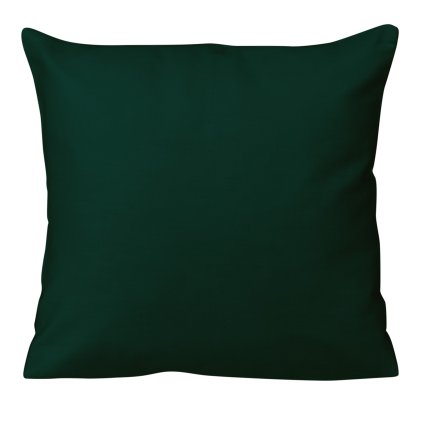 SATÉNOVÁ OBLIEČKA NA VANKÚŠ 40X40CM TMAVOZELENÁ