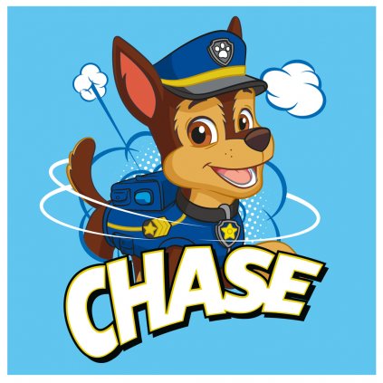 DETSKÝ LISOVANÝ BAVLNENÝ UTERÁK PAW PATROL 30X30 CM VZOROVANÝ