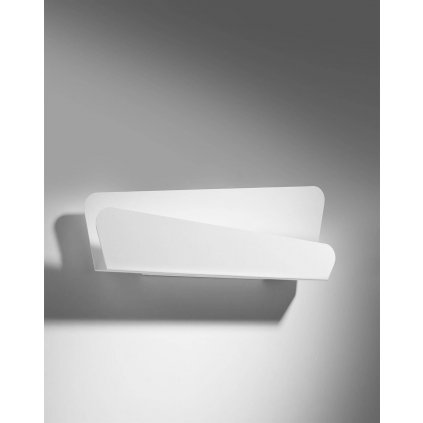 Nástenné svietidlo Bascia, 1x biele kovové tienidlo