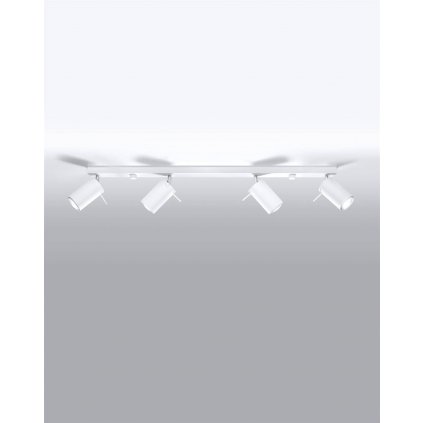 Bodové svietidlo Ring, 4x biele kovové tienidlo, (možnosť polohovania)