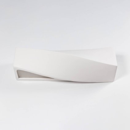 Nástenné svietidlo Sigma, 1x biele keramické tienidlo