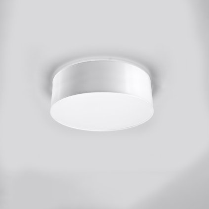 Stropné svietidlo Arena, 1x biele plastové tienidlo, (biely plast), (fi 25 cm)