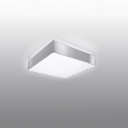 Stropné svietidlo Horus, 1x sivé plastové tienidlo, (biely plast), (25 cm)