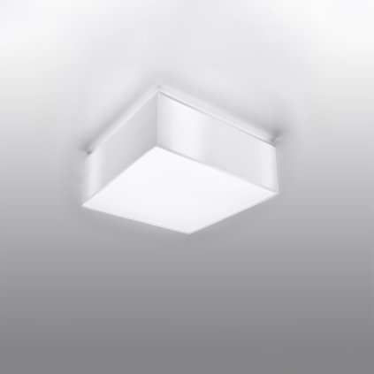 Stropné svietidlo Horus, 1x biele plastové tienidlo, (biely plast), (25 cm)