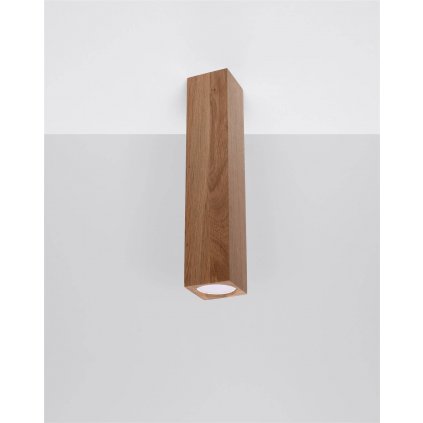 Stropné svietidlo Keke, 1x drevené tienidlo