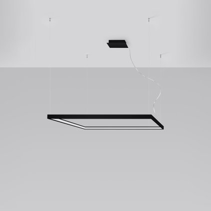 Závesné LED svietidlo Nelya l, 1x LED 70w, 4000k, b