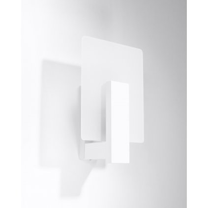Nástenné svietidlo Lappo, 1x mliečne sklenené tienidlo, drevo v bielej farbe