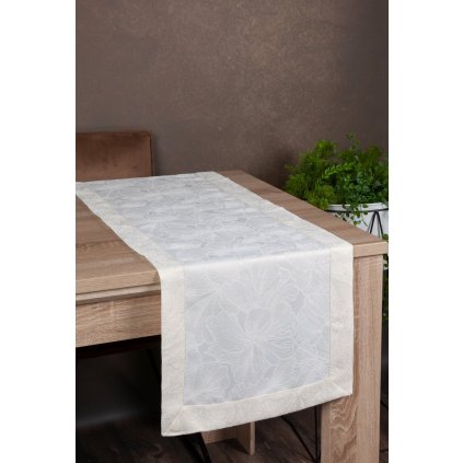 BEHÚŇ NA STÔL LENA 40X140 CM KRÉMOVÝ