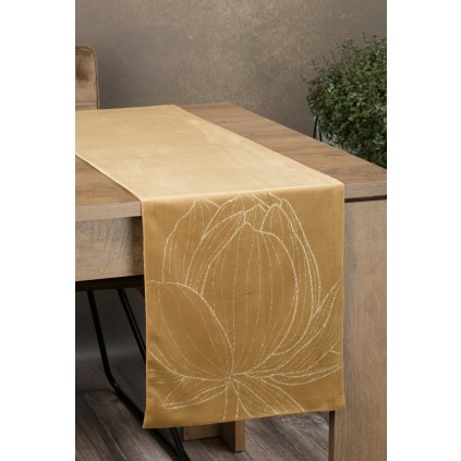 OBRUS BLINK 12 35X220 CM MEDOVÝ