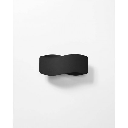 Nástenné svietidlo Tila, 1x čierne kovové tienidlo, (30 cm)