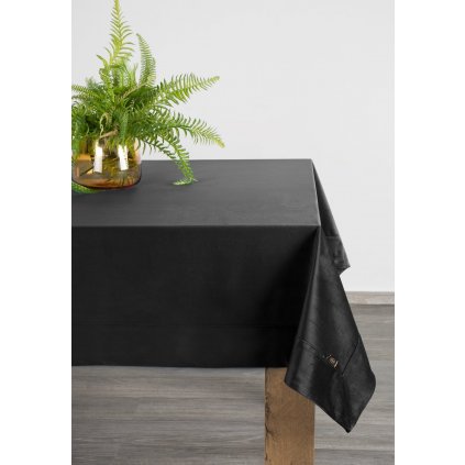 OBRUS VELVET 145X220 CM ČIERNY