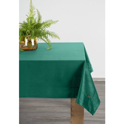 OBRUS VELVET 145X220 CM TMAVOZELENÝ
