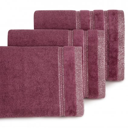 FROTÉ UTERÁK GLORY12 SADA 6KS 30X50 CM BORDOVÁ