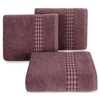 BAVLNENÝ UTERÁK RIVA SADA 6KS 50X90 CM TMAVORUŽOVÁ