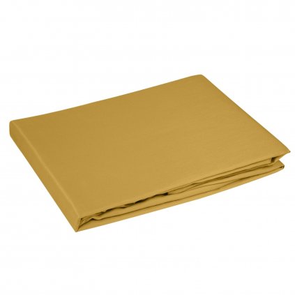 MAKOSATÉNOVÉ PRESTIERADLO DINA 180X200 CM, VÝŠKA 30 CM HORČICOVÉ