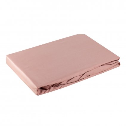 MAKOSATÉNOVÉ PRESTIERADLO NOVA 200X220 CM, VÝŠKA 30 CM PÚDROVO RUŽOVÉ