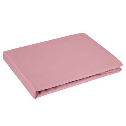 MAKOSATÉNOVÉ PRESTIERADLO DINA 200X220 CM, VÝŠKA 30 CM PÚDROVO RUŽOVÉ