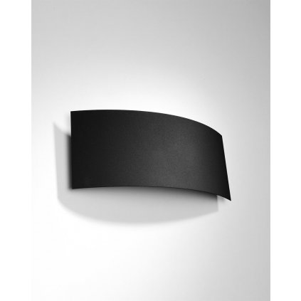 Nástenné svietidlo Magnus, 1x čierne kovové tienidlo