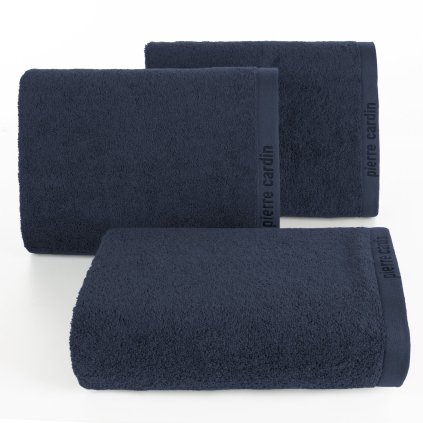 BAVLNENÝ UTERÁK PIERRE CARDIN EVI SADA 3KS 70X140 CM TMAVOMODRÁ