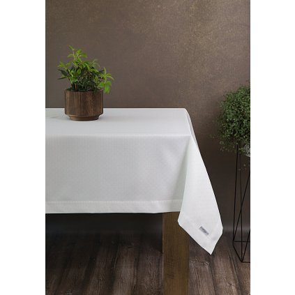 OBRUS ELLEN 140X220 CM BIELY
