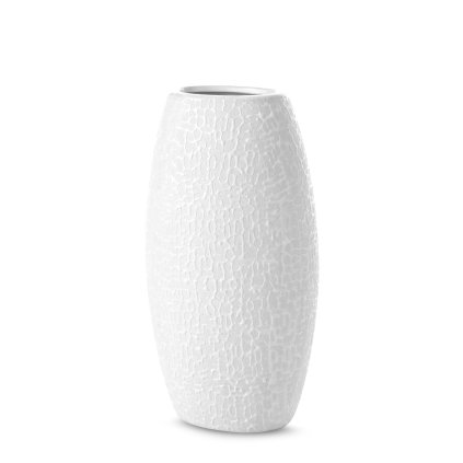 KERAMICKÁ VÁZA RISO 13X9X25 CM BIELA