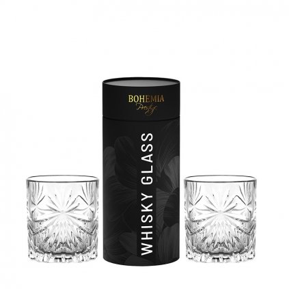 BOHEMIA PRESTIGE FIORE POHÁR NA WHISKY V TUBE 320ML SADA 2KS